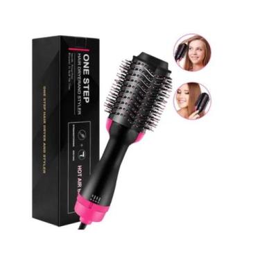 Imagem de Secador de cabelo 3 em 1, escova de alisador de cabelo Comb Curler - L