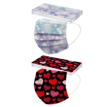 Imagem de 20pc adulto Dia dos Namorados Máscara de impressão Máscara facial desc