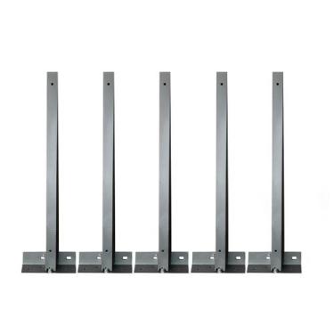 Imagem de Kit 05 suporte haste concertina 30cm tipo base - DIVERSAS