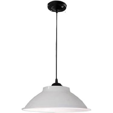 Imagem de Luminária pendente de metal moderna Industria, lustre country em V, tampa de panela simples, lustre E26 E27, base retrô, casa de fazenda, decoração moderna