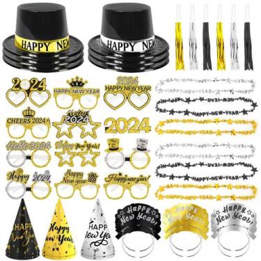 Imagem de Kit de decoração de artigos de festa Erweicet para Véspera de Ano Novo