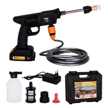 Imagem de Lavadora Alta Pressão Recarregável Maleta Preta Ferramenta Espuma Limp