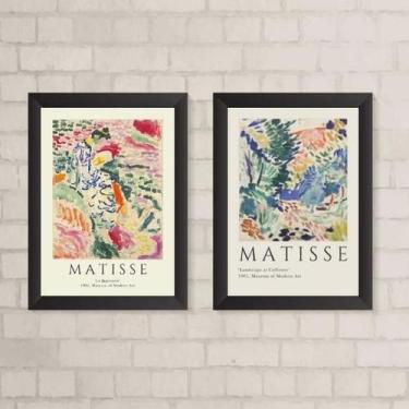 Imagem de Quadros Abstratos Coloridos Matisse 45x34cm - Com Vidro - Quadros On-L