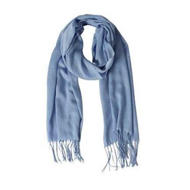 Imagem de Anti-pilling cachecol feminino de inverno com 180g - oem, Azul claro, 