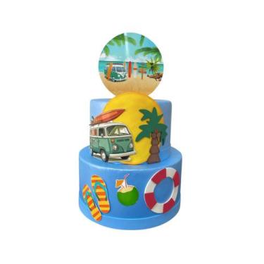 Imagem de Bolo fake praia - CATAVENTO FESTAS