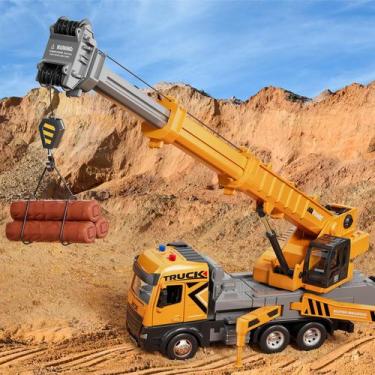 Imagem de Brinquedo de construção BLUEYAK Crane Truck com luzes e sons 74 cm