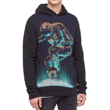 Imagem de Moletom Com Capuz  Full Print 3d Astronauta Skate Ref:92 - smoke, Pret