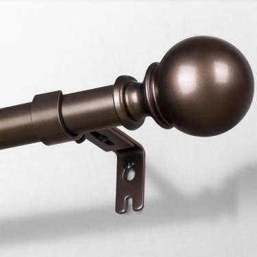 Imagem de Varões de cortina Zeerobee 144-168 cm ajustáveis 2,54 cm bronze