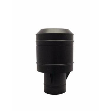 Imagem de Chapéu preto tipo canhão sputinik para chaminé de 200 mm de diâmetro. 