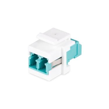 Imagem de StarTech.com Acoplador LC para LC, acoplador de fibra LC, conector keystone duplex LC/UPC, acoplador keystone de fibra óptica para painel de remendo