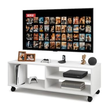 Imagem de Rack Para TV Branco Com Rodizios