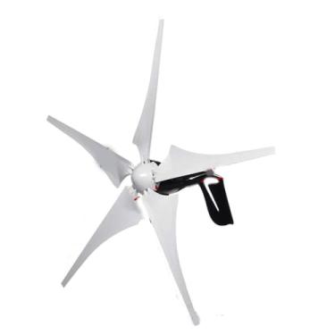 Imagem de 220v,HYZHANHONG Gerador Solar Portátil 12V-220V, 3500W Baixo Ruído, Turbina Eólica AC de 5 Pás com Controlador MPPT, para Casa, Barcos, Iluminação de Ruas