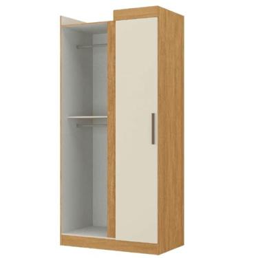 Imagem de Modulo de Guarda Roupas Canto P/Quarto Madrid Madeirado/Off White