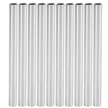 Imagem de Tubo de alumínio de 8 mm x 6 mm de comprimento, 10 tubos retos à prova de ferrugem, duráveis para suporte estrutural, chassi de robótica