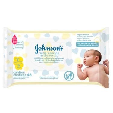 Imagem de Lenços Umedecidos Johnsons Baby Recém-Nascido Sem Fragrância - Johnson