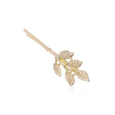 Imagem de Grampos de cabelo para noiva em forma de folha, ferramenta para pentear, grampos de metal (estilo B)