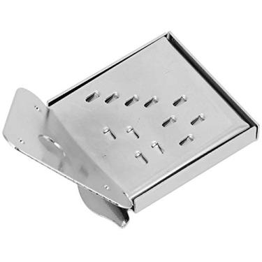 Imagem de RiToEasysports Placa de Tração de Cabo de Bandolim Requintado de Aço para 8, 10 ou 12 Cordas de Extremidade de Laço, Acessórios de Instrumento Musical (QB12 cor cromada com flores)