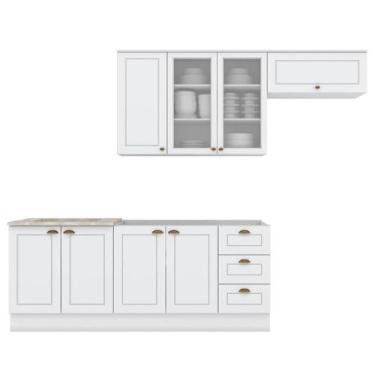 Imagem de Cozinha Modulada 5 Pecas 280 Cm Ce379 Americana Calcare - MÓVEIS HENN