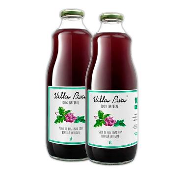 Imagem de Kit 2X: Suco de Uva com Hortelã Sem Açúcar Villa Piva 1L