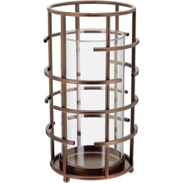 Imagem de Castiçal Metal 31-16-16 centímetros Dourado