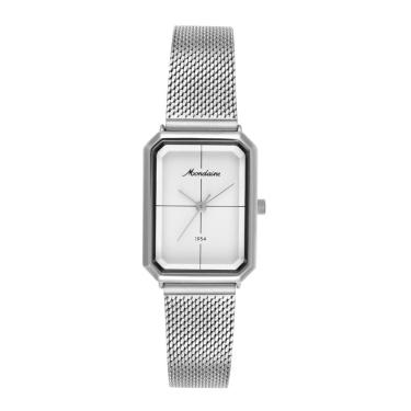 Imagem de Relogio Mondaine Feminino Ref: 32939l0mvne2 Retangular Mesh Prateado 1954
