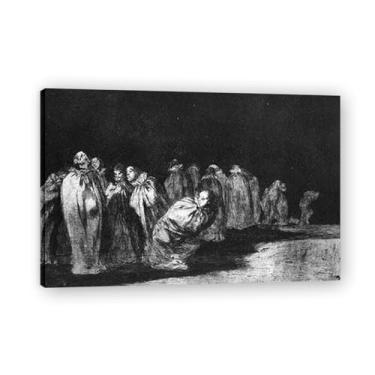 Imagem de Tela de arte romântica The BaggedFrancisco De Goya - inspirada no mestre que moldou a arte moderna 50 x 75 cm emoldurada