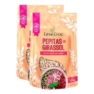 Imagem de Kit 2X: Semente (Pepita) de Girassol Crua Leve Crock 100g