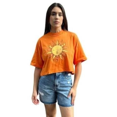 Imagem de Camiseta Feminina Estampada e Bordada Sol Colcci-Feminino
