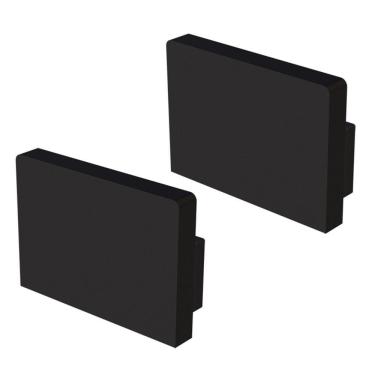 Imagem de Kit Acessórios Taschibra Para Perfil Sobrepor 1,4x2cm Vertex 20 Preto