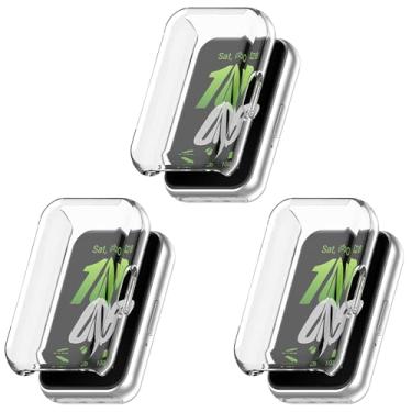 Imagem de Yrzper Capa protetora de tela para Samsung Galaxy Fit3 2024, capa protetora de smartwatch à prova de arranhões revestida de TPU macio para Samsung Galaxy Fit3 (SM-R390) (3Clear)