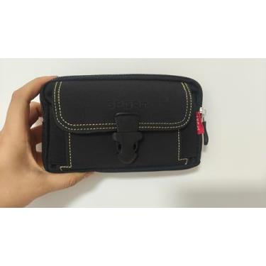 Imagem de Coldre tático para celular com 2 bolsas de telefone para homens coldres de celular para homens suporte de celular preto para cinto Phon e coldre com presilha para cinto