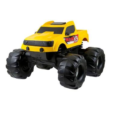 Imagem de Brinquedo Super Picape Extreme Monster Truck Amarela 38cm