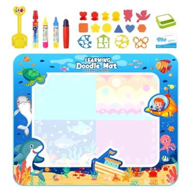 Imagem de Tapete de pintura de água, Tapete de água para crianças | Tapete de pintura a água educacional para crianças - Tapete grande para rabiscar desenhos, tapete educacional para colorir para crianças
