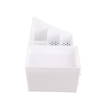 Imagem de ZAWELIYO Caixa de Armazenamento de Cosméticos Elegante Multifuncional Organizador de Maquiagem Gavetas Material de Arte para Escritório EscolarM, Limpo e Atraente Banheiro Toucador Top Essencial (M