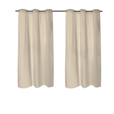 Imagem de Cortina Nobre Lar com Ilhós, 270x180cm, 100% Poliéster com PVC (Bege)