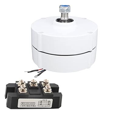 Imagem de Gerador de turbina eólica de ímã permanente 12V 100W Alternador síncrono trifásico de alta eficiência para sistemas de energia renovável Uso industrial Construção durável (Motor + retificador)