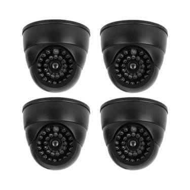 Imagem de Câmera Falsa Realista Com Luz LED Simulada, Monitor Falso De Vigilânci