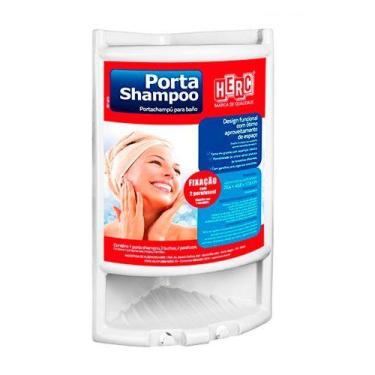 Imagem de Porta shampoo branco p/banheiro herc