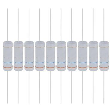 Imagem de YOKIVE 10 resistores de filme de óxido metálico de 0,36 ohm 5 watts, 5% de chumbo axial de resistor de tolerância | À prova de chamas para circuitos eletrônicos DIY, projetos de áudio e vídeo