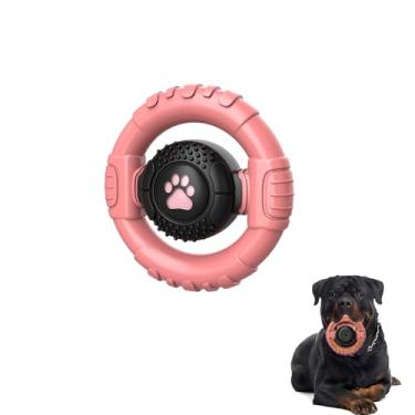 Imagem de wodifer Brinquedos para cães para mastigadores agressivos de raça média grande, brinquedos indestrutíveis para mastigar cães, brinquedos interativos de borracha de nylon resistente para mantê-los