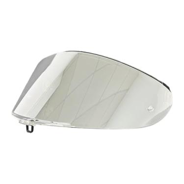 Imagem de BSTOP Protetor solar de substituição K6 Face Shield para AGV K6 Capacete Shield K6S Visor Anti UV Para-brisa (Revo Transparente Prata Dia e Noite)