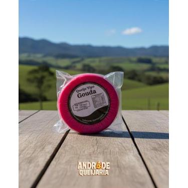 Imagem de Queijo Tipo Gouda Artesanal 520g Laticínio Muquém Minas Gerais