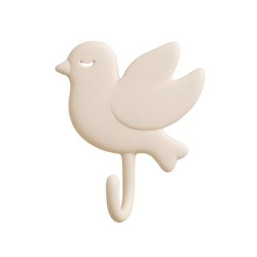 Imagem de Gancho Adesivo PASSARO POMBA Suporte Parede Toalha Rosto Porta Chaves 