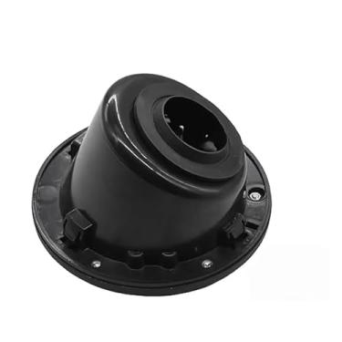 Imagem de Tampa do bocal de abastecimento de combustível em ABS e alumínio preto com trava, compatível com Jeep Wrangler JK 2007-2017 e 2018. Acessórios de decoração para carros.