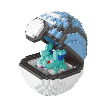 Imagem de Novo 20 estilos poke bola blocos pequenas partículas mini construção m