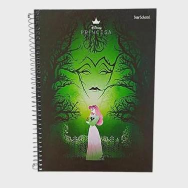 Imagem de Starschool – Caderno Universitário Capa Dura Espiral VILÃS Disney | 1 Matéria, 80 Folhas | Leveza, Estilo Forte e Personalidade p/Estudos