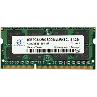 Imagem de Adamanta Atualização de memória Apple de 4 GB (1 x 4 GB) para iMac 21,5 polegadas e 27 polegadas DDR3L 1600Mhz PC3-12800 SODIMM 2Rx8 CL11 1,35 V RAM