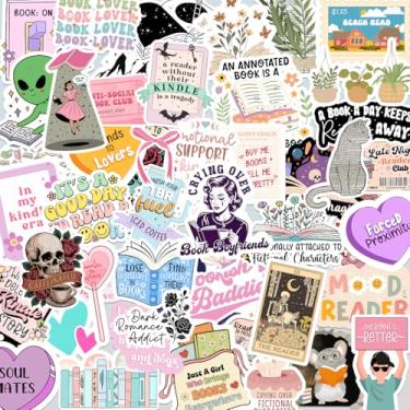 Imagem de 225 peças de adesivos de livros românticos para Kindle, pacote de adesivos holográficos de livros para leitores adultos picantes Booktok decalques de vinil para laptop iPad ebook Reader garrafa de