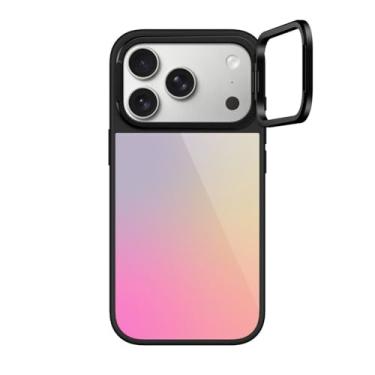 Imagem de CASETiFY Capa Glaze Ring Stand para iPhone 17 Pro [suporte/1,5 m. 1X proteção contra quedas de grau militar/compatível com Magsafe] - gradiente pastel - preta