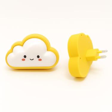 Imagem de Luminária Abajur De Mesa Infantil Para Quarto De Bebê Ou Criança - Luz Suave Decorativa Azul, Rosa Ou Amarelo - Ideal Para Cabeceira, Berço, Leitura Noturna E Decoração Moderna (Amarelo)